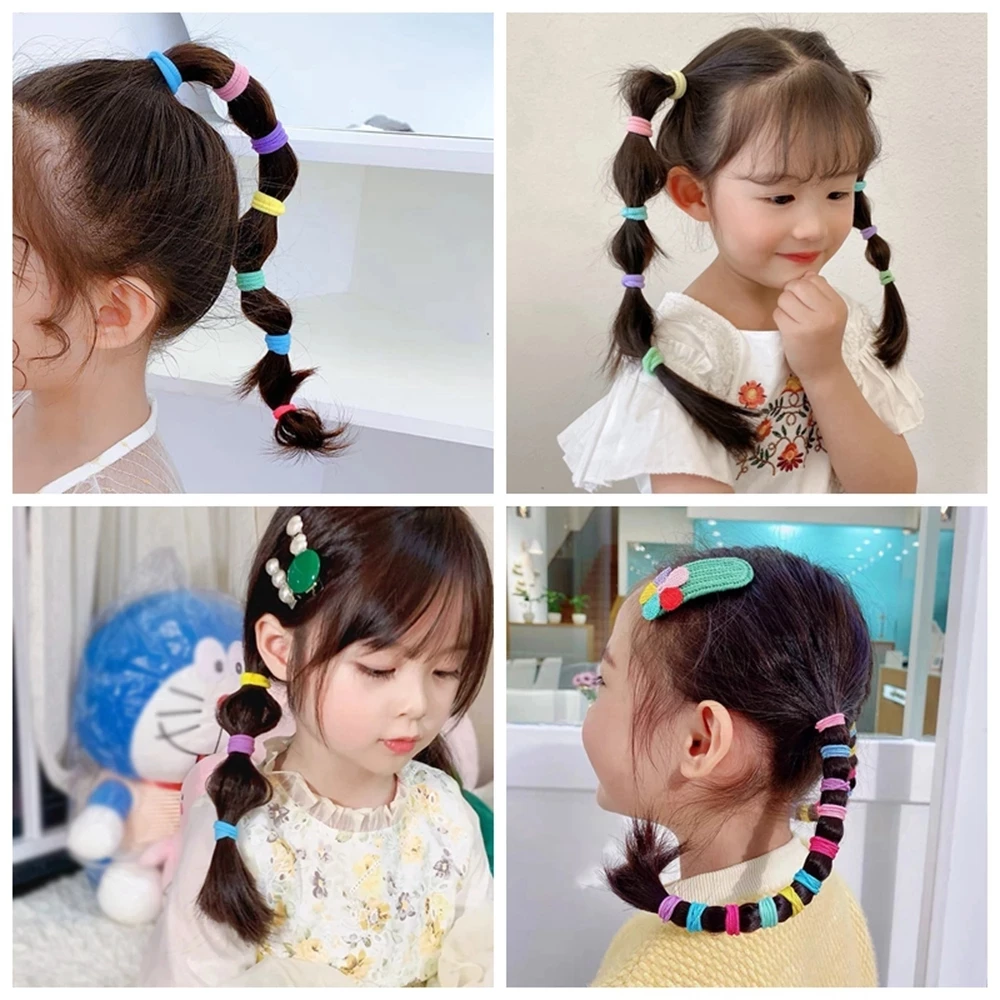 100/300 Pçs Faixas De Cabelo Elásticas