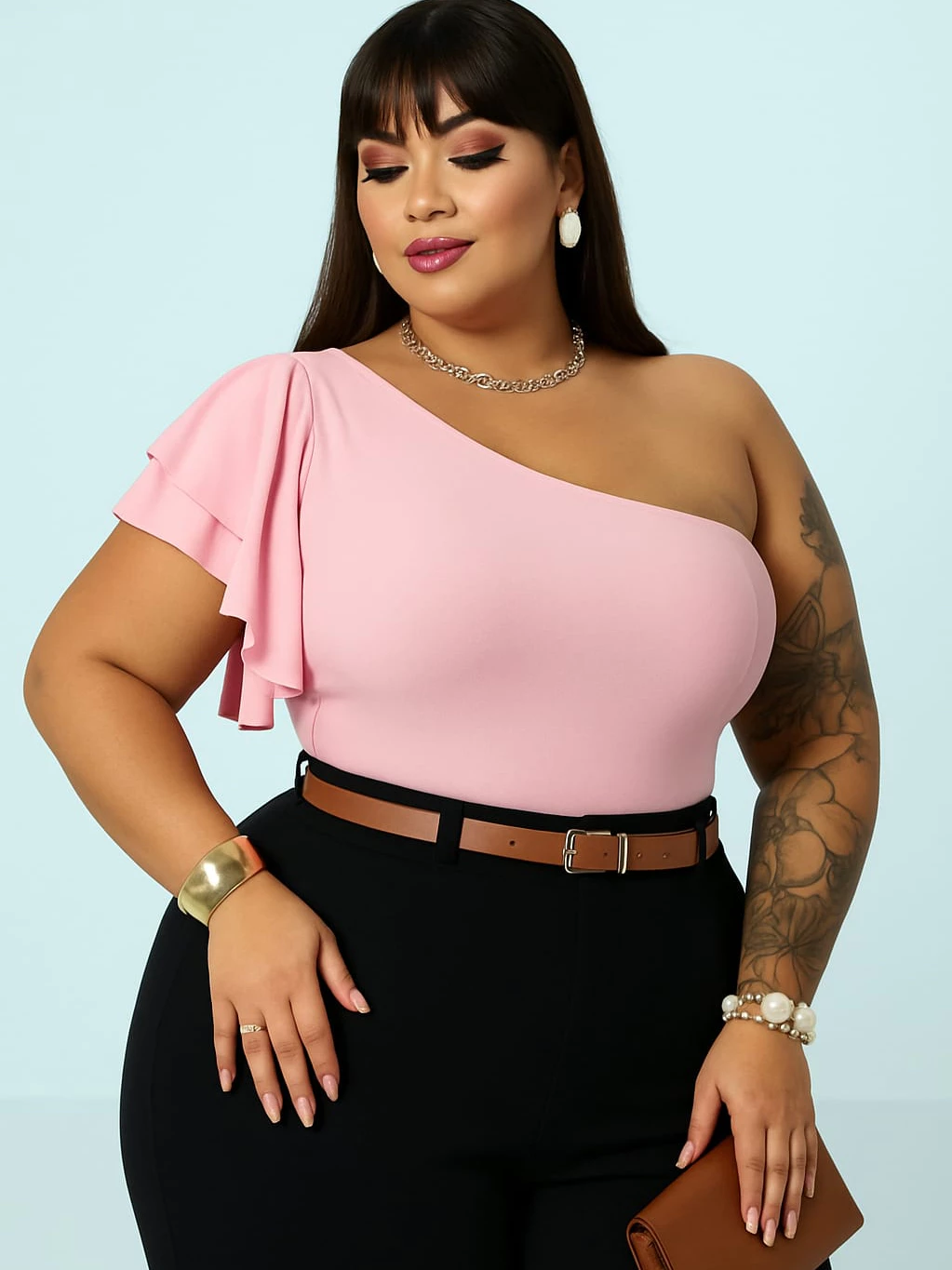 Cropped Manga Unica Plus Size