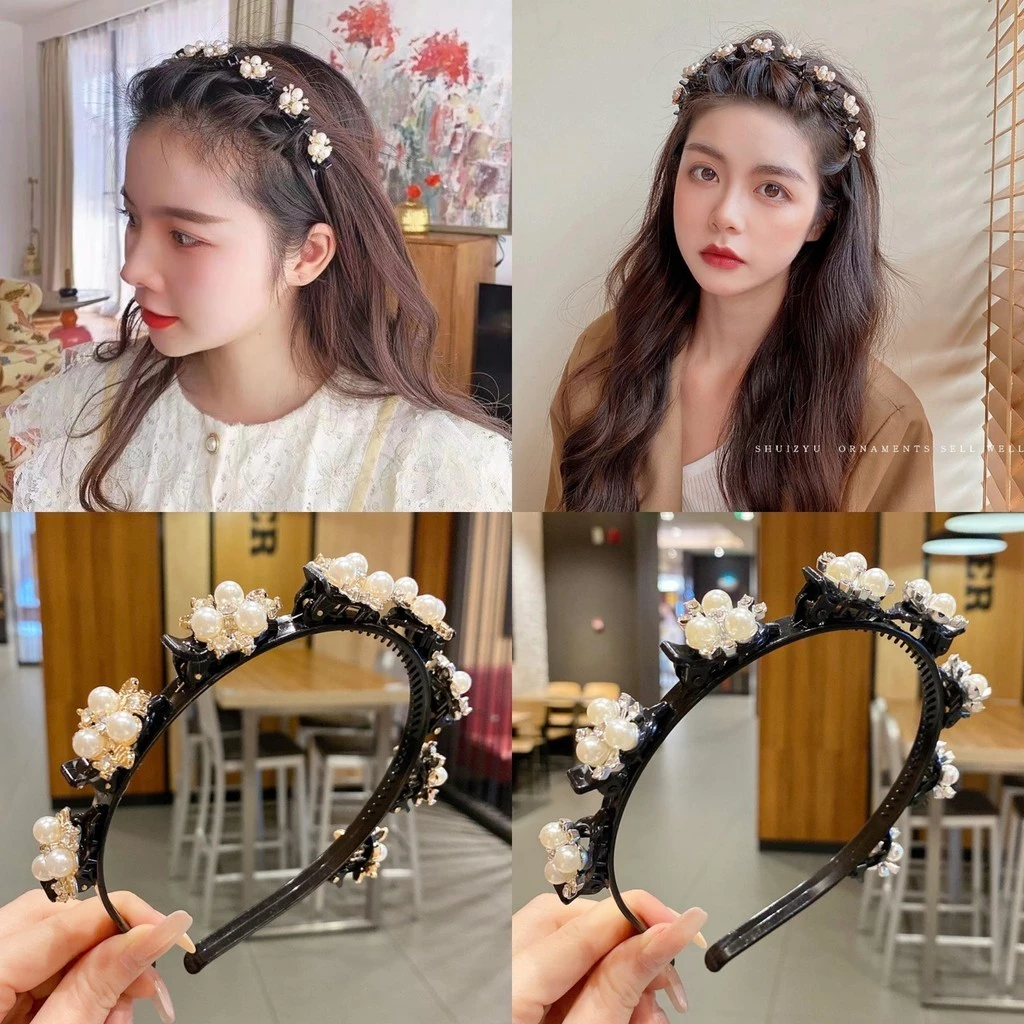 Novo Grampo De Cabelo Trançado Bandana