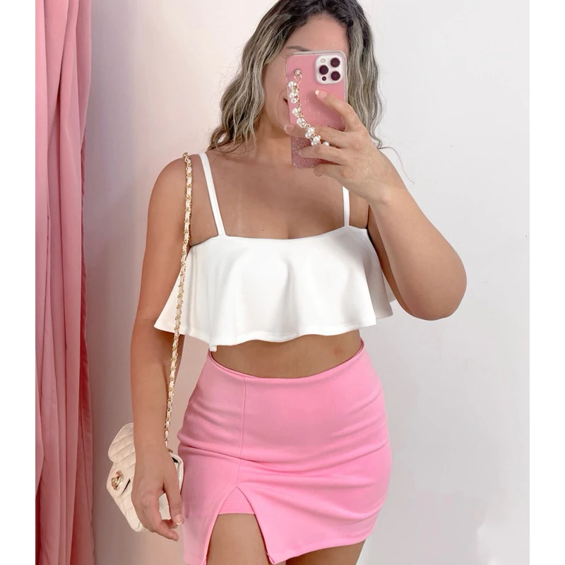 Cropped Babado